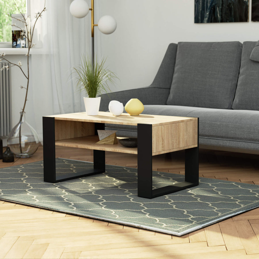 Couchtisch – DOMI – Eleganter Wohnzimmertisch mit Stauraum