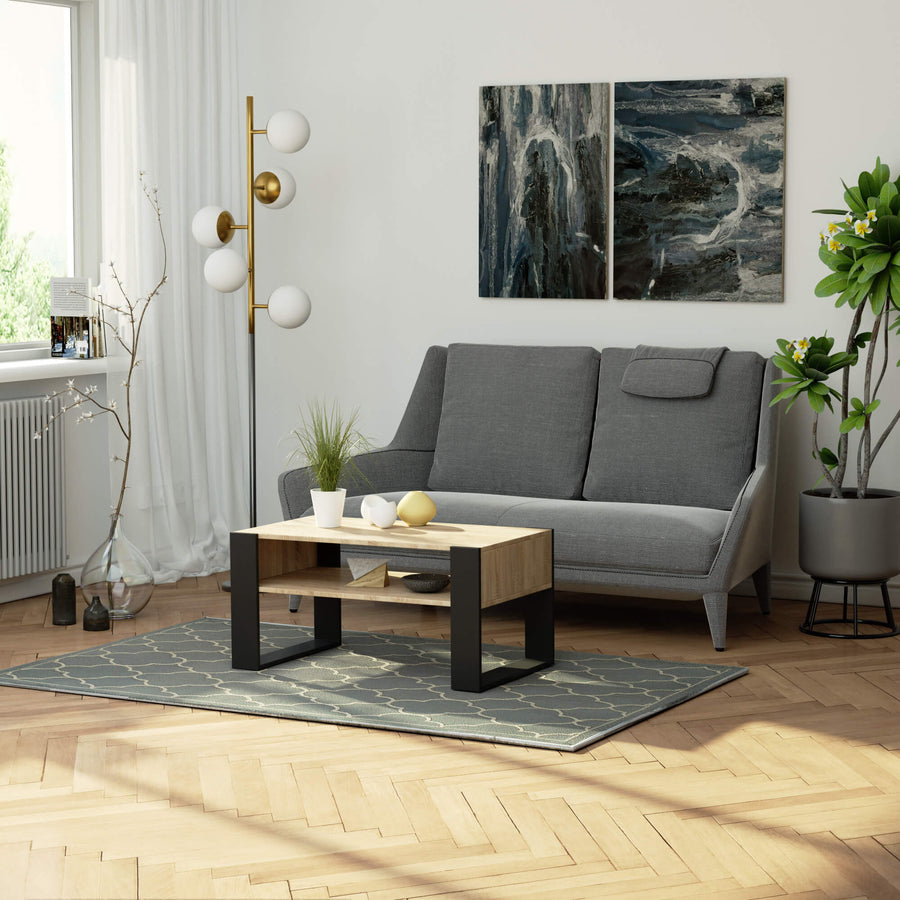 Couchtisch – DOMI – Eleganter Wohnzimmertisch mit Stauraum