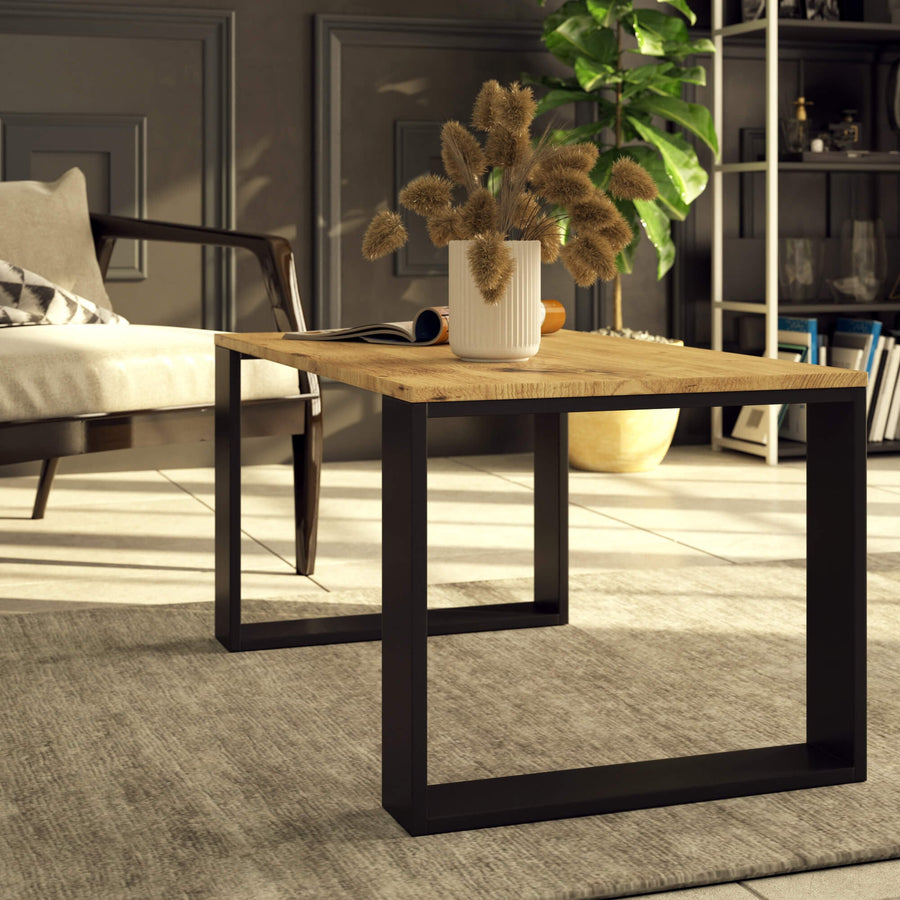 Couchtisch – NOX – Minimalistischer Wohnzimmertisch im modernen Industrial Design