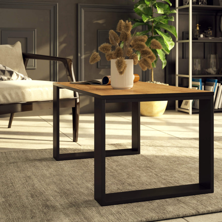 Couchtisch – NOX – Minimalistischer Wohnzimmertisch im modernen Industrial Design