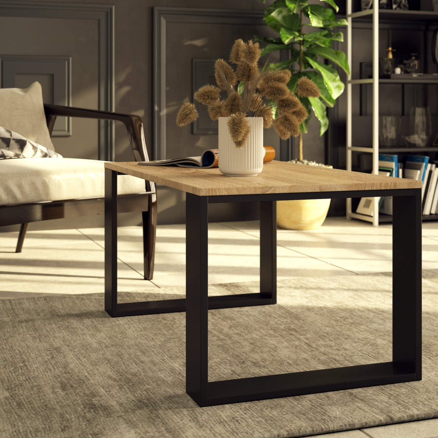 Couchtisch – NOX – Minimalistischer Wohnzimmertisch im modernen Industrial Design