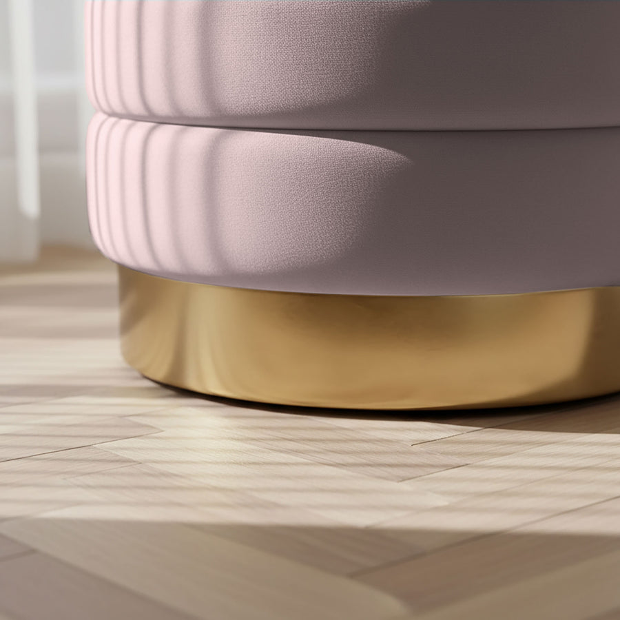 Sitzhocker – BELLA – Elegante Veloursbank im modernen Glamour Stil