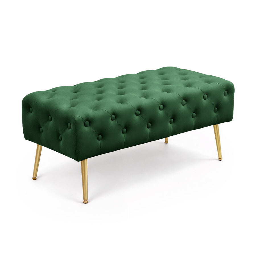 Sitzhocker – MONACO – Elegante Veloursbank im luxuriösen Glamour Stil