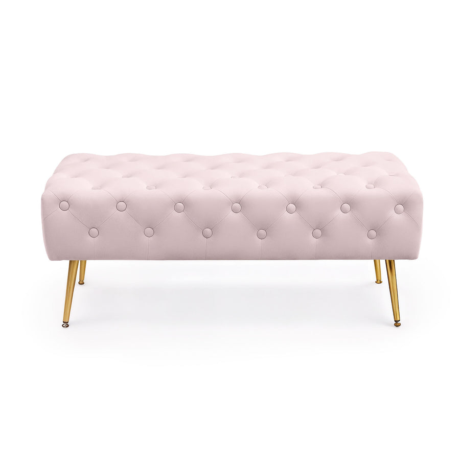 Sitzhocker – MONACO – Elegante Veloursbank im luxuriösen Glamour Stil