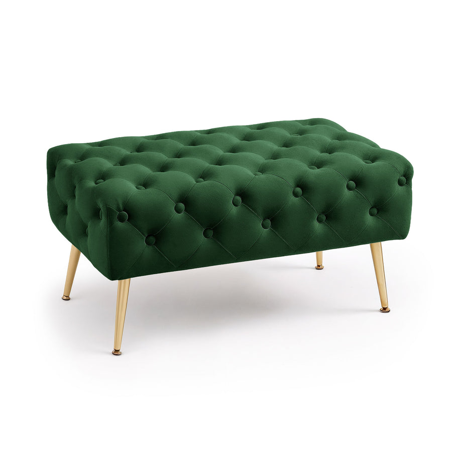 Sitzhocker – MADRID – Elegante Velourbank im Glamour Stil