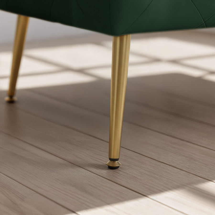 Sitzhocker – MADRID – Elegante Velourbank im Glamour Stil
