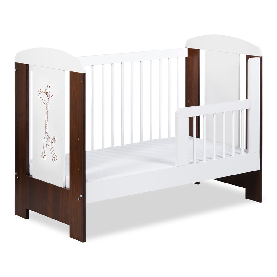 Kinderbett – GIRAFEE – Verspieltes Babybett mit Giraffenmotiv