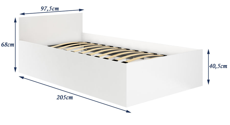 Bett – CLP – Komfortbett mit Stauraum und Hubrahmen, ohne Matratze