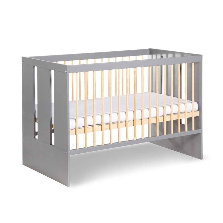 Babybett – PAULINE – Stilvolles Kinderbett im Loft-Design mit Schutzbarriere
