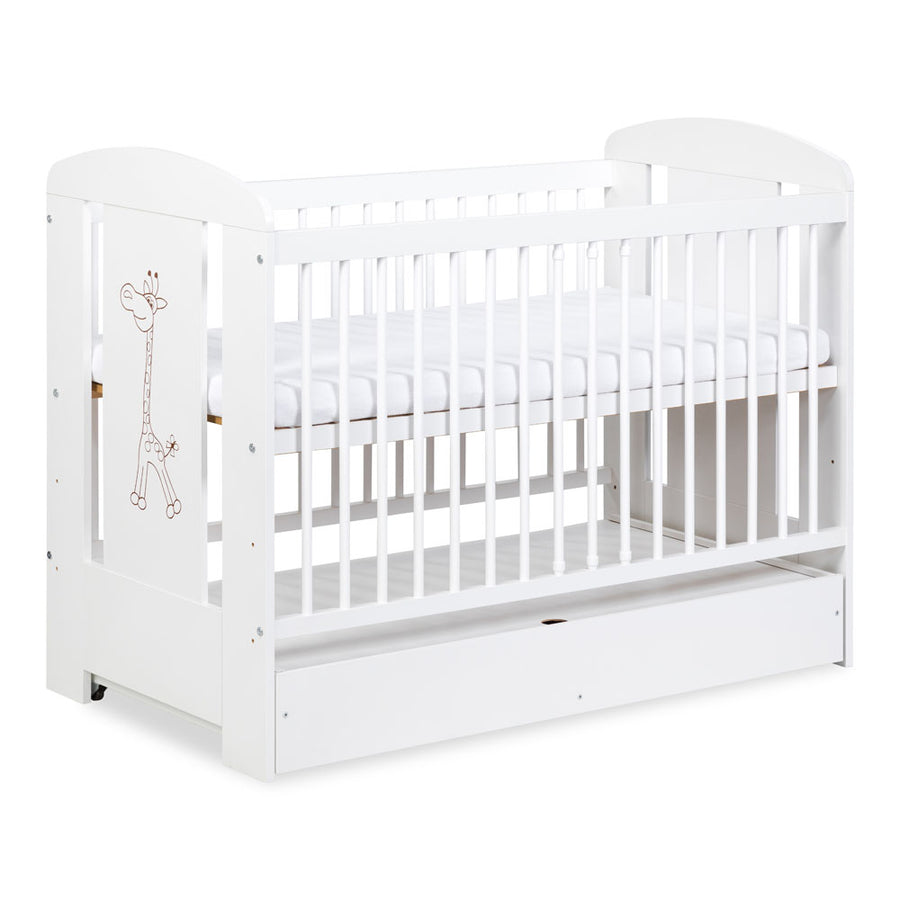 Kinderbett – GIRAFEE – Verspieltes Babybett mit Giraffenmotiv