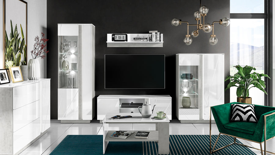 Couchtisch – LUMENS 10 – Edles Design mit stilvollem Silberakzent