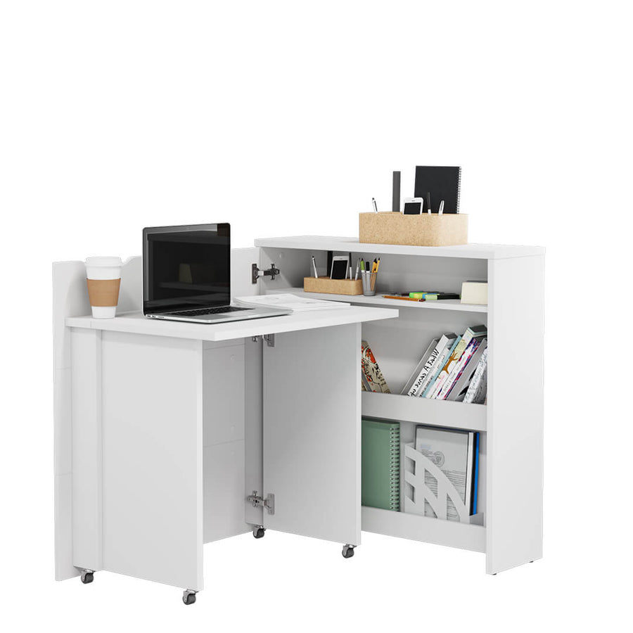 Schreibtisch – WORK CONCEPT – Klappbarer Computertisch mit Stauraum