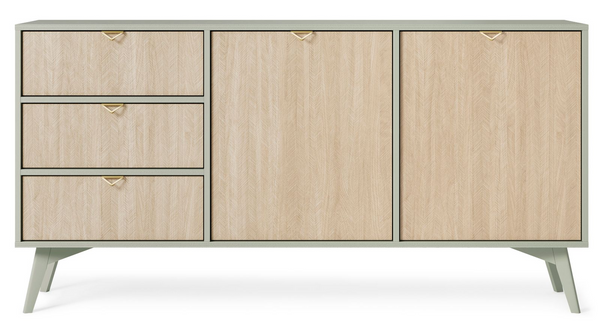 Kommode – Sideboard – KSZ158 – FOREST – Eukalyptus – Modernes Design mit maximaler Stauraumnutzung