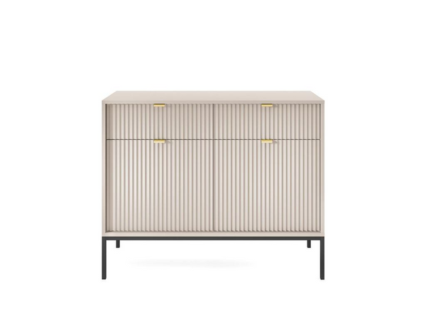 Kommode – Sideboard – KSZ104 – NOVA – Kaschmir – Funktionaler Stauraum mit eleganter Rillenfront