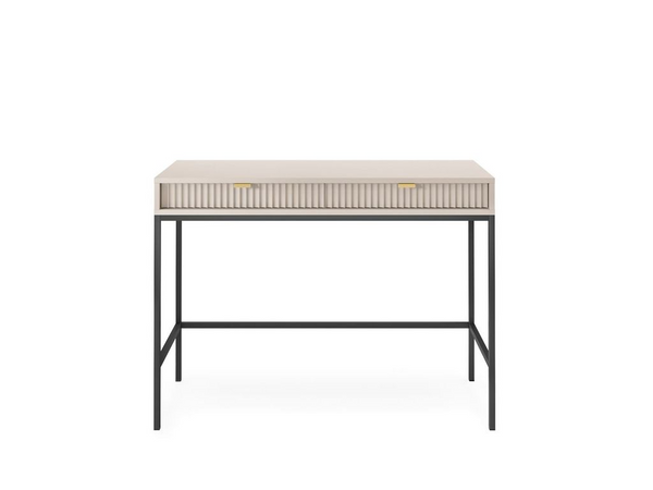 Schminktisch – Flurkonsole – Dekotisch – Schreibtisch Klein – T104 – NOVA – Kaschmir – Stilvolle Konsole mit fein strukturierter Front