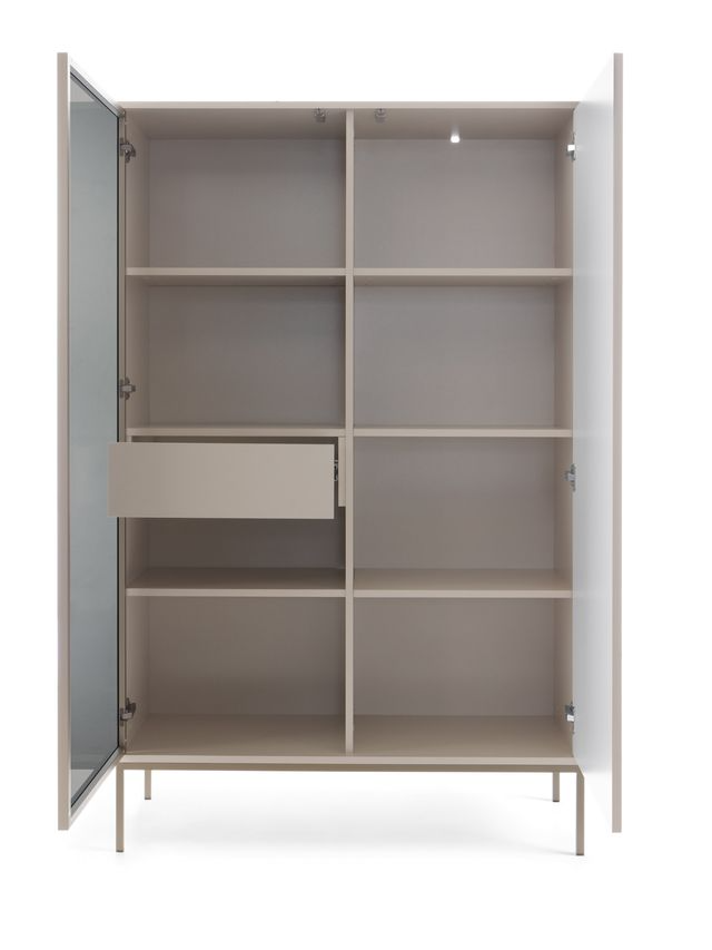 Vitrine – SENTO – WTSZ104 – Push-to-open System mit LED-Beleuchtung