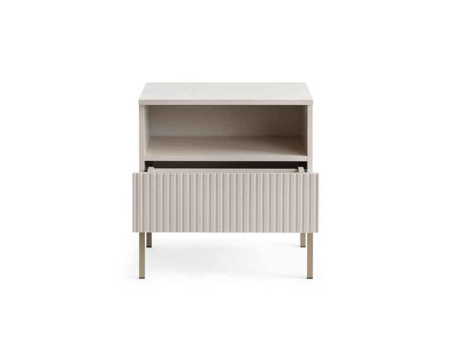 Nachttisch – SENTO – S54 mit LED-Beleuchtung und Push-to-open