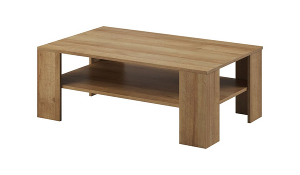 Couchtisch – SKY – L103 Sonoma Eiche, moderner Wohnzimmertisch mit Ablagefach