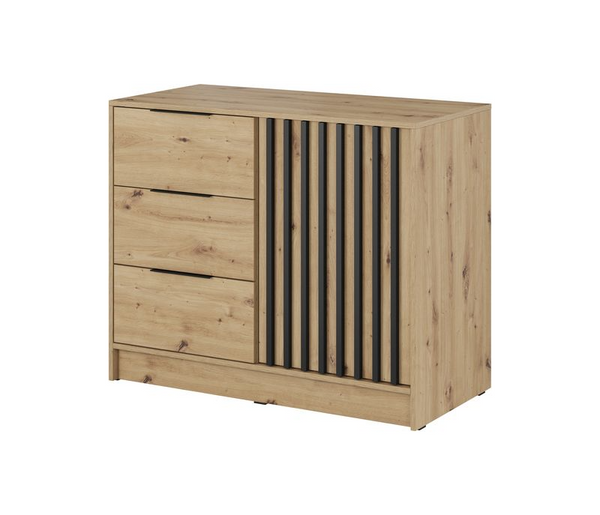 Kommode – NELLY KOM 2D – Moderne Kommode mit Lamellenfront