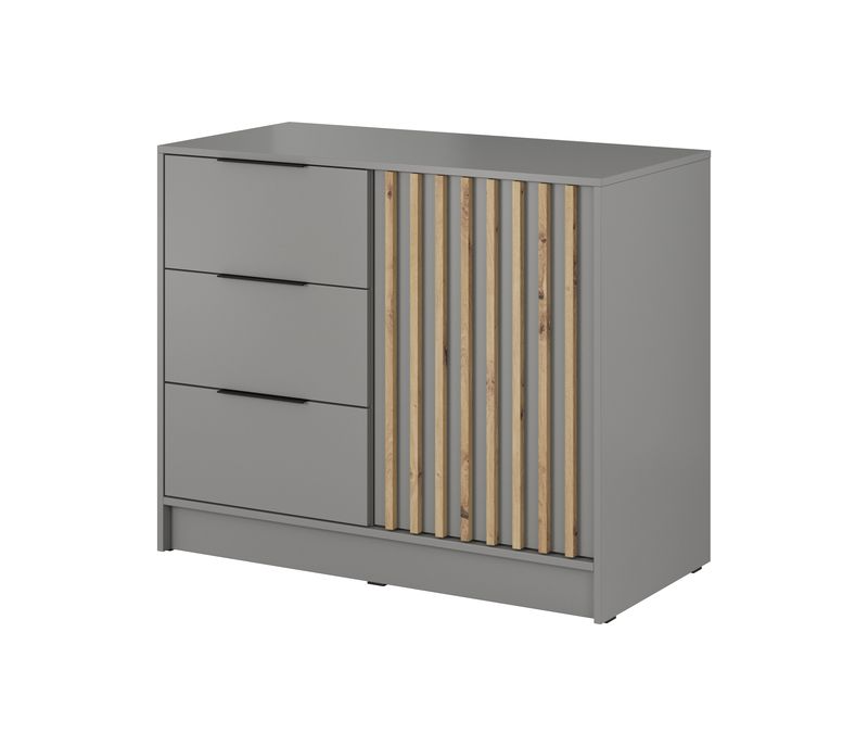 Kommode – NELLY KOM 2D – Moderne Kommode mit Lamellenfront