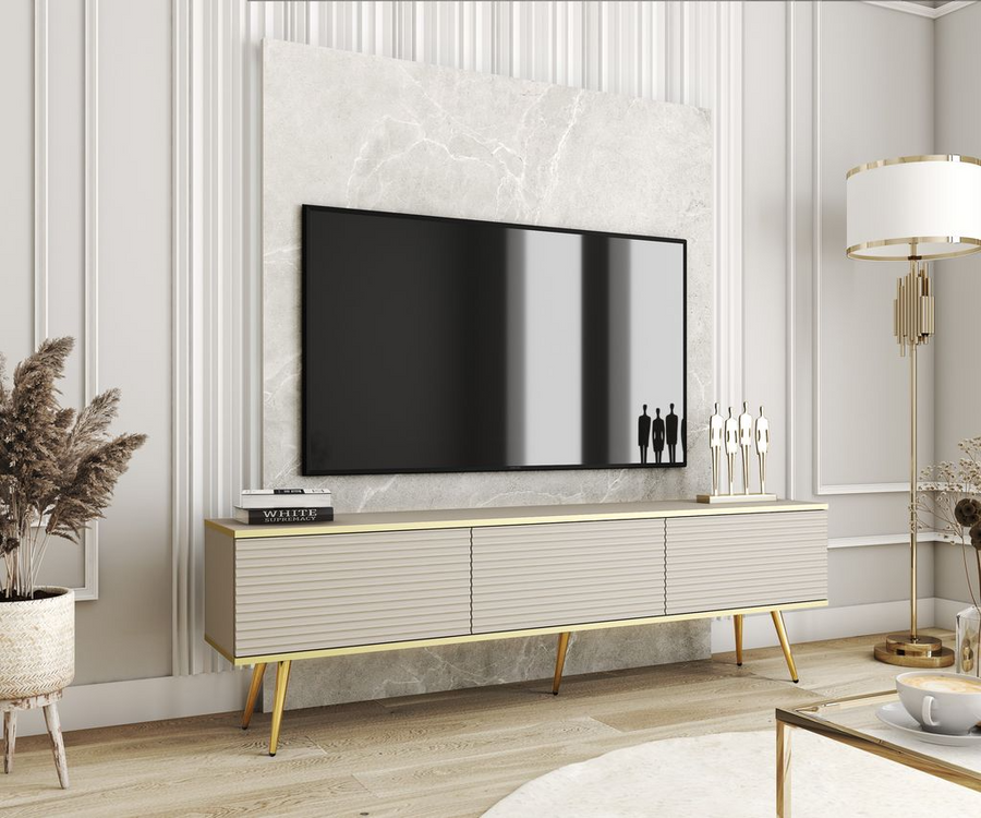 TV-Lowboard – ORO – stilvoll, mehrfarbig, einfaches Öffnen