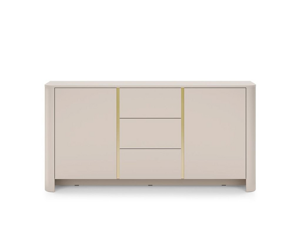 Kommode – Sideboard – KSZ168 – BARI – Kaschmir – Stilvolle Stauraumkommode mit Schubladen