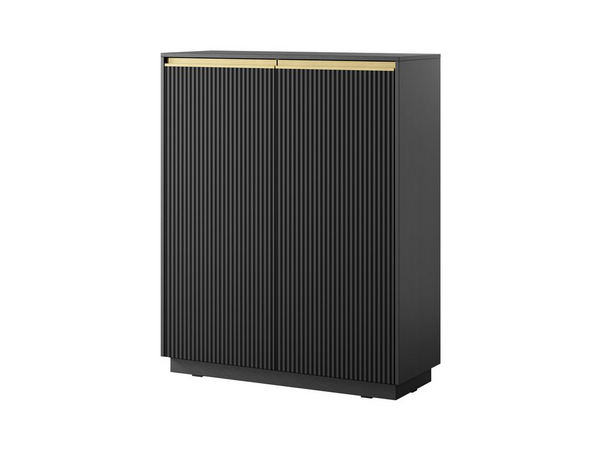 Kommode – ROYAL – KW-104 Highboard mit gerillter Front & Soft-Close