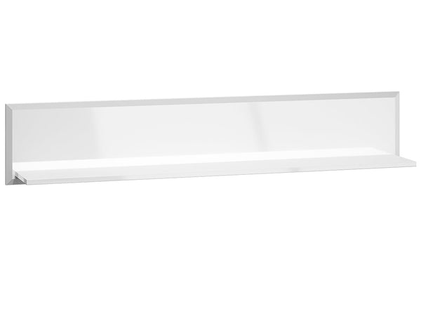 GLAMOUR 06 Wandregal – 143 cm – Hängeregal mit Hochglanz MDF Front