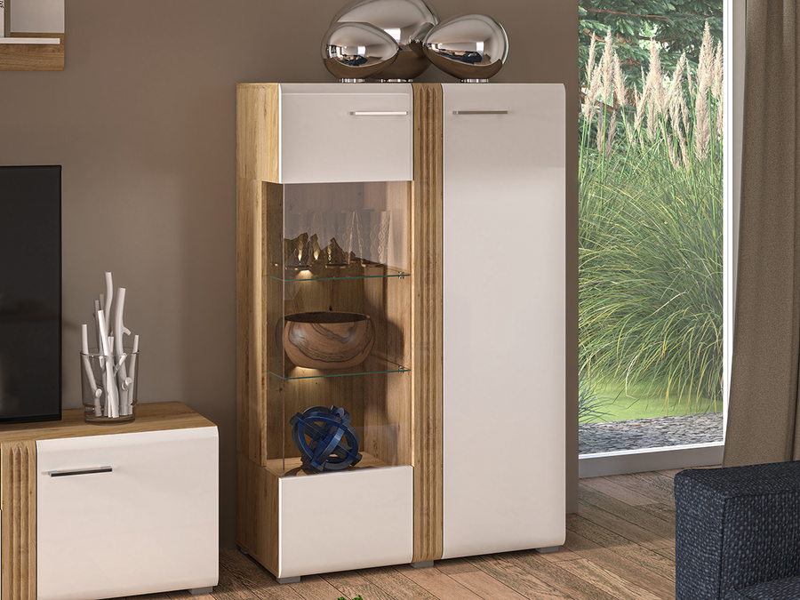Vitrine – ADAGIO 03 – Elegante Kombination aus Stauraum und Präsentation