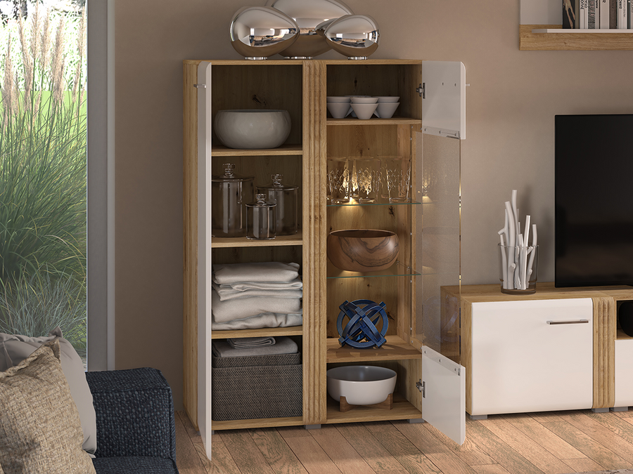 Vitrine – ADAGIO 03 – Elegante Kombination aus Stauraum und Präsentation