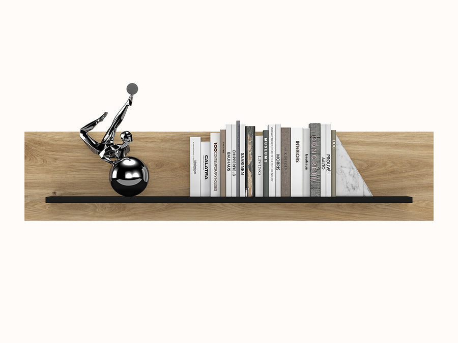 Wandregal – AGIS 08 – Modernes Wandregal mit Holzoptik