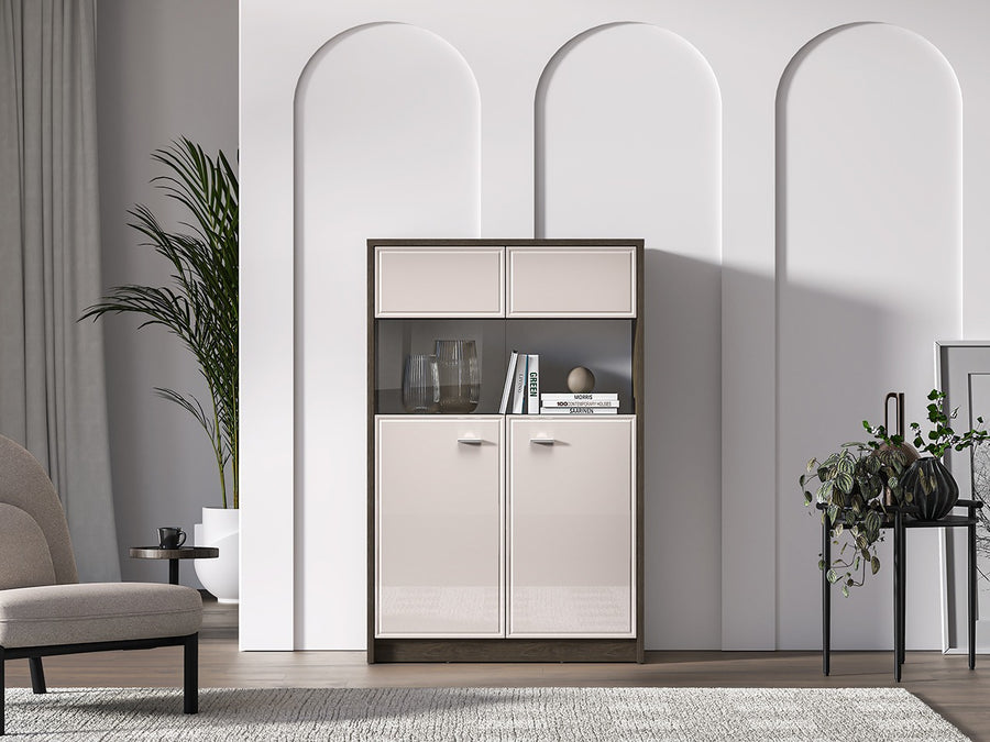 Vitrine – AVANTE 03 – Stilvolle Ordnung mit edlem Hochglanz-Design