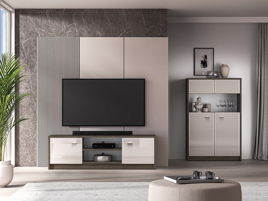 TV-Lowboard – AVANTE 06 – Stilvolle Medienpräsentation mit elegantem Hochglanz