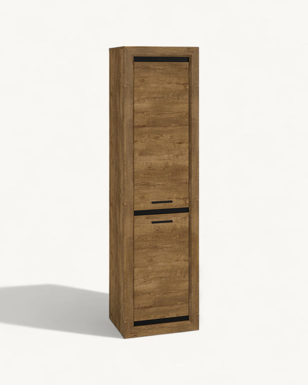 BALTICA 0201 Hochschrank – 200 cm – Moderner Stauraumschrank mit Holzoptik