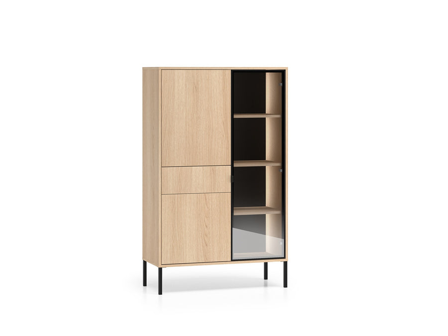 Vitrine – BARNEE 01 – Moderne Präsentation mit funktionalem Stauraum