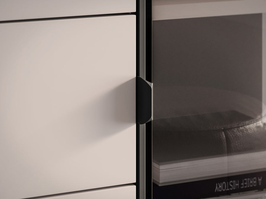 Vitrine – BARNEE 01 – Moderne Präsentation mit funktionalem Stauraum