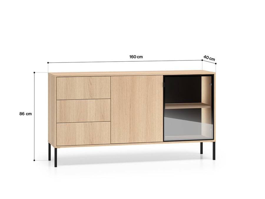 Kommode – BARNEE 02 – Moderne Präsentation mit funktionalem Stauraum