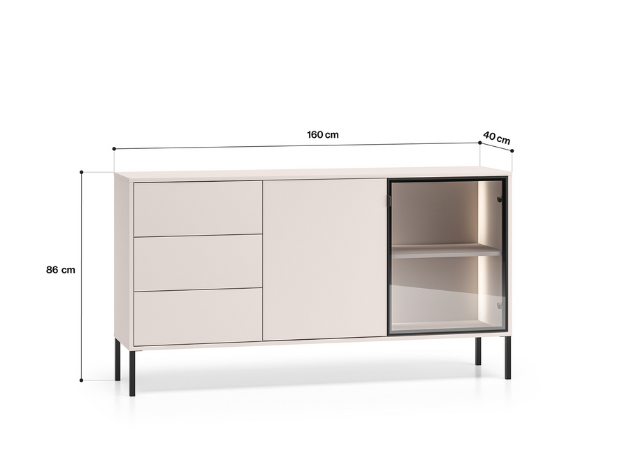 Kommode – BARNEE 02 – Moderne Präsentation mit funktionalem Stauraum