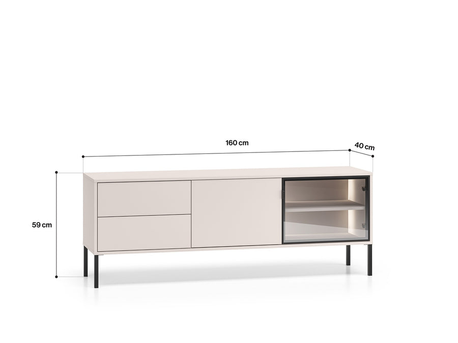 TV Lowboard – BARNEE 04 – Multimediale Eleganz für Ihr Wohnzimmer