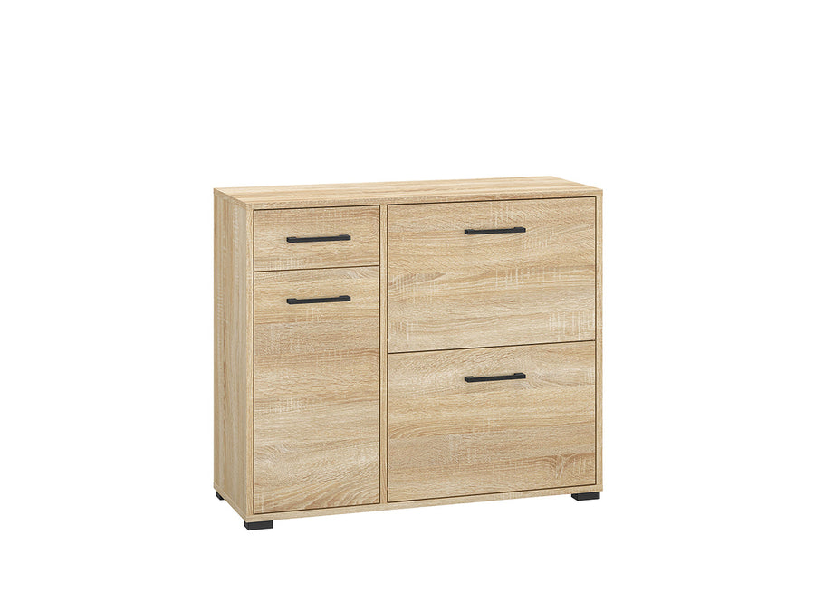 Schuhschrank – CARO 08 – Hoher Schuhorganizer mit Holzoptik