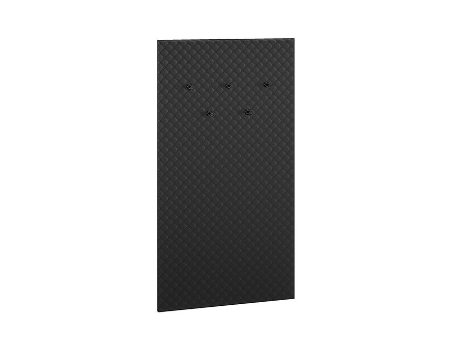 Wandgarderobe – CARO – Stilvolles Schwarz mit elegantem Polsterakzent