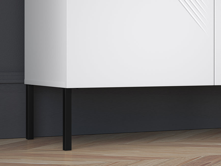 Kommode – CLEARING 01 – Elegante Highboard-Kommode mit geometrischer Fräsung