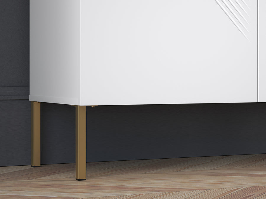 Kommode – CLEARING 01 – Elegante Highboard-Kommode mit geometrischer Fräsung