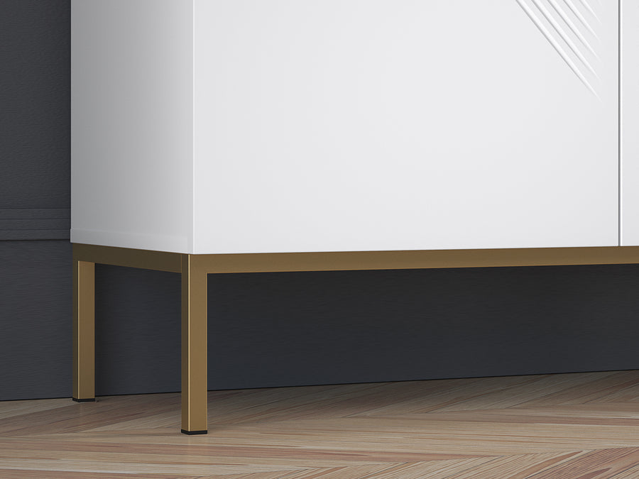 Kommode – CLEARING 01 – Elegante Highboard-Kommode mit geometrischer Fräsung
