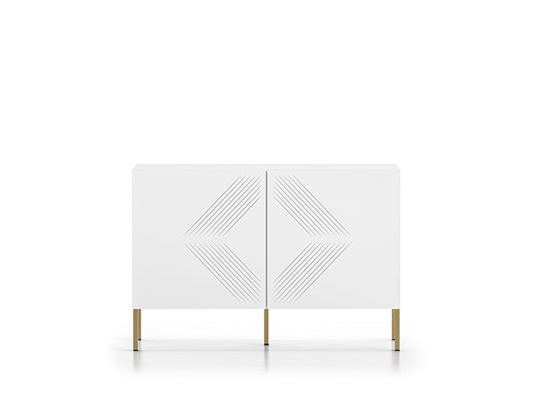 Kommode – CLEARING 03 – Moderne Midboard-Kommode mit geometrischer Fräsung