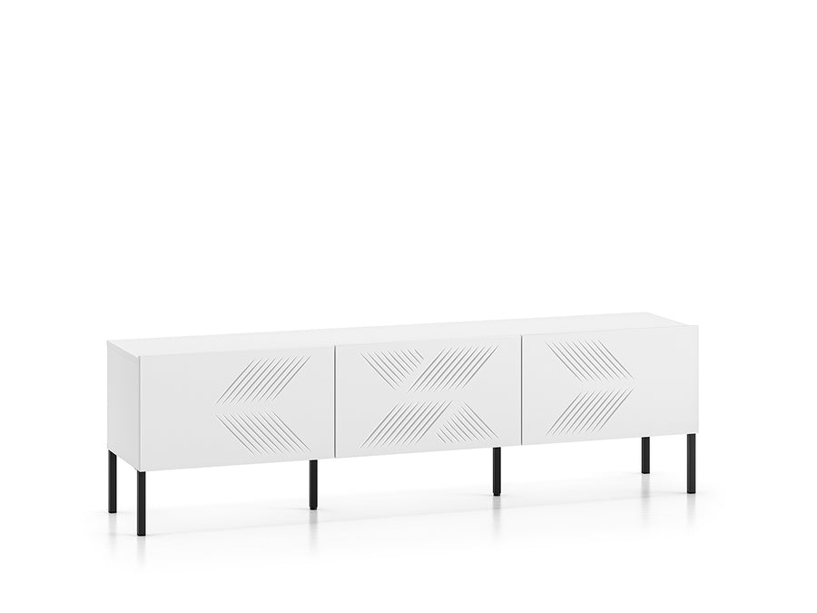 TV-Lowboard – CLEARING 04 – Moderne Medien-Bank mit geometrischer Fräsung
