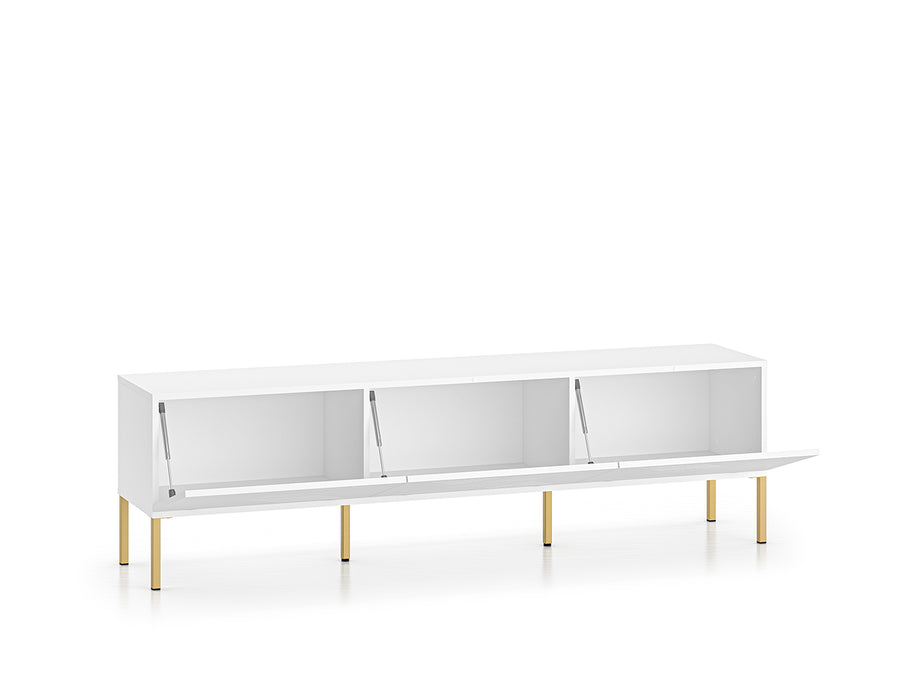 TV-Lowboard – CLEARING 04 – Moderne Medien-Bank mit geometrischer Fräsung