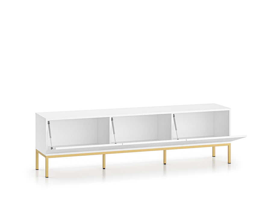 TV-Lowboard – CLEARING 04 – Moderne Medien-Bank mit geometrischer Fräsung