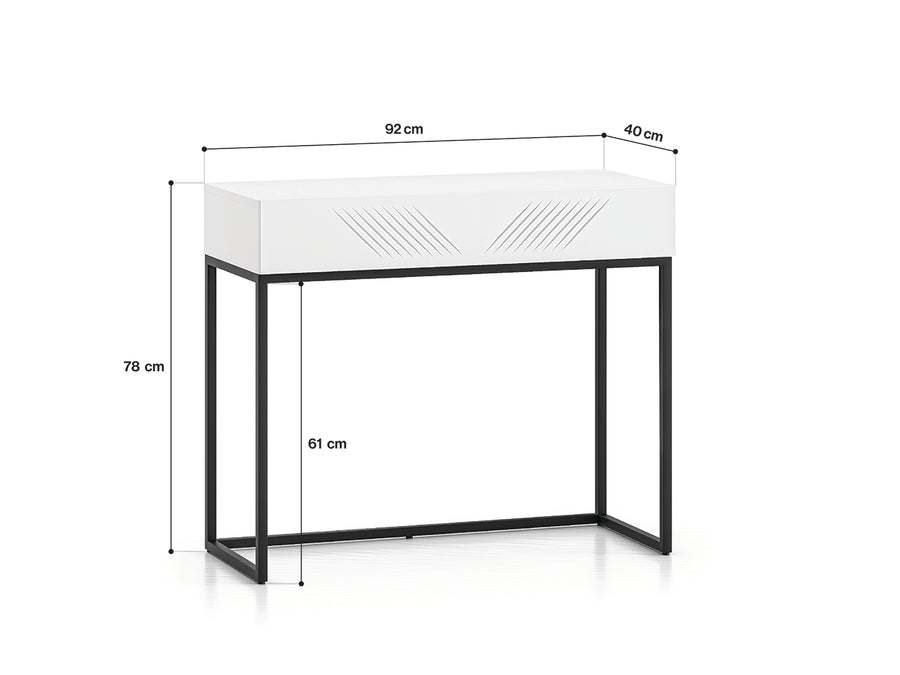 Schminktisch – CLEARING 06 – Elegante Frisiertisch-Konsole mit stilvoller Fräsung