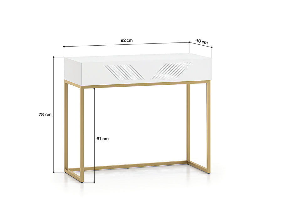 Schminktisch – CLEARING 06 – Elegante Frisiertisch-Konsole mit stilvoller Fräsung